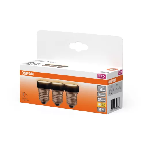 3x LED izzó reflektor E27 3.5W = 28W 300lm 2700K meleg fehér 100° szabályozható lapos lámpa Osram