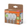 3x LED izzó P45 gömb E14 4.9W = 40W 470lm 2700K Meleg 200° Osram PCR lámpák