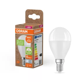   LED izzó P47 gömb alakú E14 7.5W = 60W 806lm 4000K semleges 200° PCR LAMPS Osram
