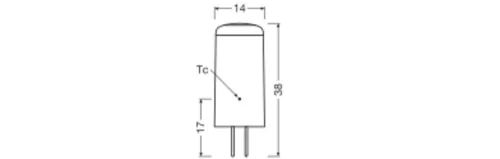 LED kapszulaizzó G4 2W = 20W 200lm 4000K Semleges 12V 320° Szabályozható LED PIN Osram