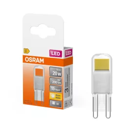   LED kapszulaizzó G9 1.8W = 20W 200lm 2700K Meleg 320° LED PIN Osram