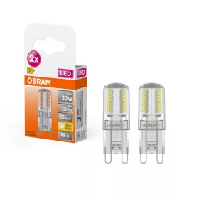   2x LED kapszulaizzó G9 2.6W = 30W 320lm 2700K Meleg 300° LED PIN Osram
