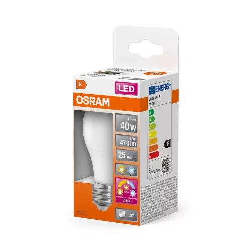 LED izzó A60 E27 4.9W = 40W 470lm 2700-4000K CCT 200° Relax Active and Sleep CLASSIC Osram