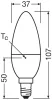 LED izzó B37 gyertya E14 4.9W = 40W 470lm 2700-4000K CCT 200° Relax Active and Sleep CLASSIC Osram
