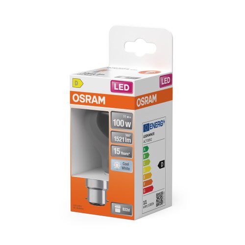 LED izzó A60 B22d 11W = 100W 1521lm 4000K Semleges 320° Retrofit Filament CLASSIC Osram