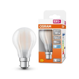   LED izzó A60 B22d 4W = 40W 470lm 4000K Semleges 300° Izzószálas Retrofit CLASSIC Osram