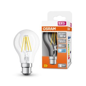   LED izzó A60 B22d 4W = 40W 470lm 4000K Semleges 300° Retrofit Filament CLASSIC Osram
