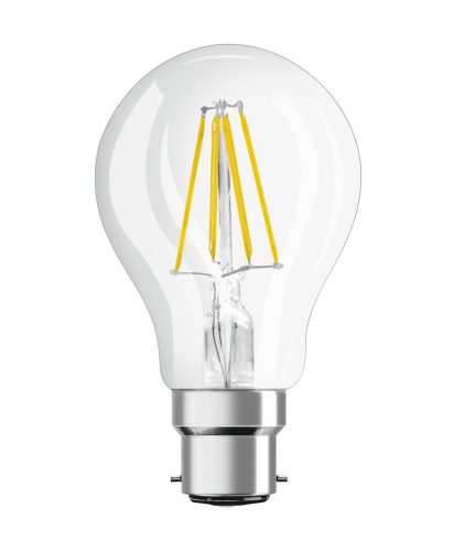 LED izzó A60 B22d 4W = 40W 470lm 4000K Semleges 300° Retrofit Filament CLASSIC Osram
