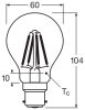 LED izzó A60 B22d 6.5W = 60W 806lm 4000K Semleges 300° Retrofit Filament CLASSIC Osram