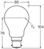 LED izzó A60 B22d 7W = 60W 806lm 2700K Meleg 300° Szabályozható Izzószálas Retrofit CLASSIC Osram