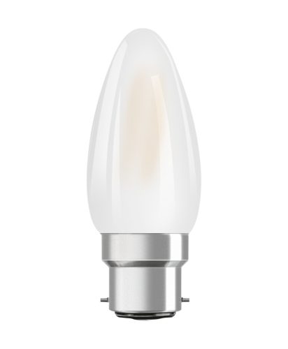 LED izzó B35 gyertya B22d 4W = 40W 470lm 4000K semleges 300° Retrofit izzószálas CLASSIC Osram