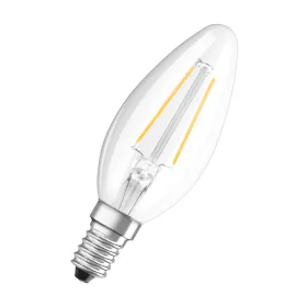   2x LED izzó B35 gyertya E14 2.5W = 25W 250lm Meleg 2700K 300° Retrofit Filament CLASSIC Osram