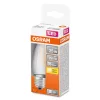 LED izzó B35 gyertya E27 2.5W = 25W 250lm 2700K Meleg 300° Retrofit Filament CLASSIC Osram