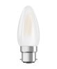 LED izzó B35 gyertya B22d 4.8W = 40W 470lm 2700K Meleg 300° Szabályozható Retrofit Filament CLASSIC Osram