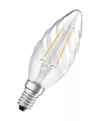 LED izzó BW35 gyertya E14 2.8W = 25W 250lm 2700K Meleg 300° Szabályozható Retrofit Filament CLASSIC Osram