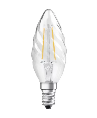 LED izzó BW35 gyertya E14 2.8W = 25W 250lm 2700K Meleg 300° Szabályozható Retrofit Filament CLASSIC Osram