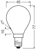 LED izzó P45 gömb alakú E14 5.5W = 60W 806lm 4000K semleges 300° Retrofit Filament CLASSIC Osram