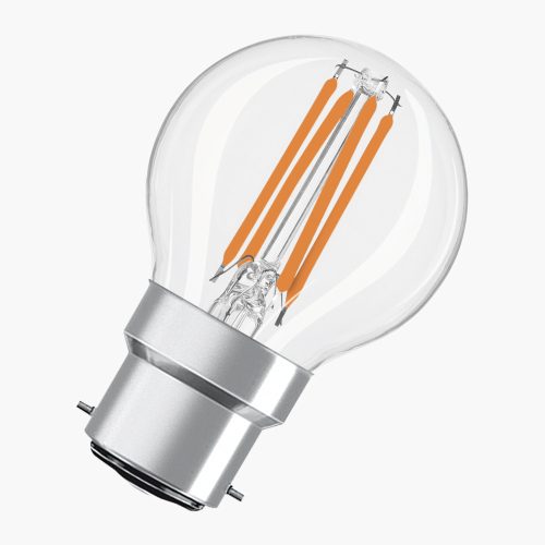 LED izzó P45 gömb alakú B22d 4W = 40W 470lm 4000K semleges 300° Retrofit Filament CLASSIC Osram