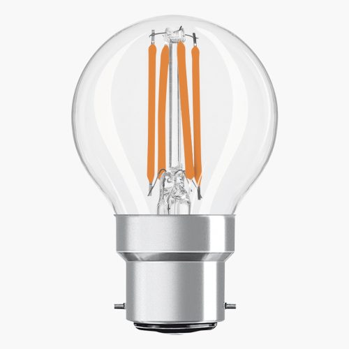 LED izzó P45 gömb alakú B22d 4W = 40W 470lm 4000K semleges 300° Retrofit Filament CLASSIC Osram