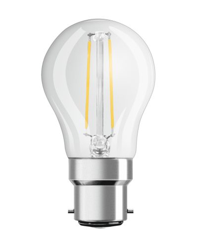 LED izzó P45 gömb alakú B22d 4W = 40W 470lm 2700K Meleg 300° Izzószálas Retrofit CLASSIC Osram