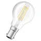 LED izzó P45 gömb alakú B15d 4W = 40W 470lm 2700K Meleg 300° Retrofit Filament CLASSIC Osram