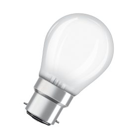   LED izzó P45 gömb alakú B22d 4.8W = 40W 470lm 2700K Meleg 320° Szabályozható Retrofit Filament CLASSIC Osram