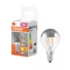 LED izzó P45 gömb alakú E14 4W = 31W 350lm 2700K Meleg 300° Ezüst Retrofit Filament CLASSIC Osram