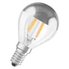LED izzó P45 gömb alakú E14 4W = 31W 350lm 2700K Meleg 300° Ezüst Retrofit Filament CLASSIC Osram