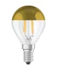 LED izzó P45 gömb alakú E14 4W = 34W 380lm 2700K Meleg 300° Arany Retrofit Filament CLASSIC Osram