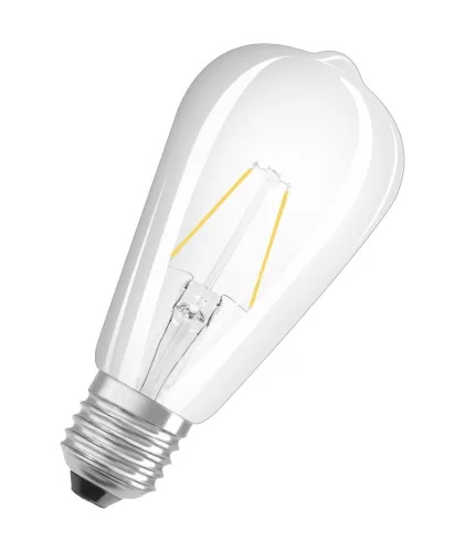 LED izzó ST64 E27 2,5 W = 25 W 250 lm 2700 K Meleg 300° Retrofit Filament CLASSIC Osram
