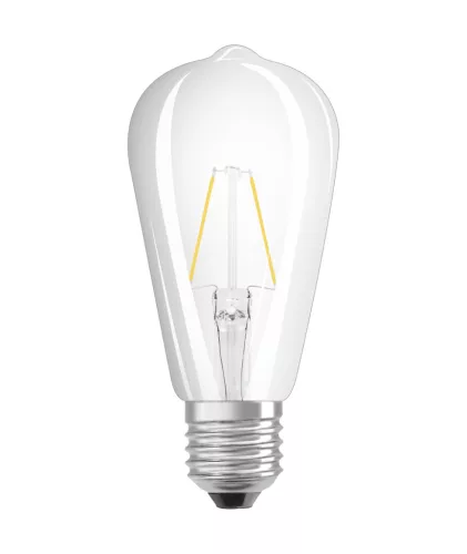 LED izzó ST64 E27 2,5 W = 25 W 250 lm 2700 K Meleg 300° Retrofit Filament CLASSIC Osram