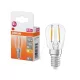 2x LED izzó T26 cső alakú E14 1.3W = 10W 110lm 2700K Meleg 300° SPECIAL Osram