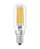 LED izzó T25 cső alakú E14 4,8 W = 40 W 470 lm 2700 K Meleg 300° Szabályozható SPECIAL Osram