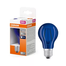   LED izzó A60 E27 2,5 W = 4 W 10 lm 9000 K Hideg 300° STAR DECOR CLASSIC Osram