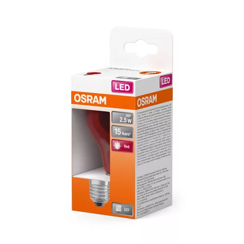 LED izzó A60 E27 2,5 W = 7 W 45 lm 1000 K Meleg 300° STAR DECOR CLASSIC Osram
