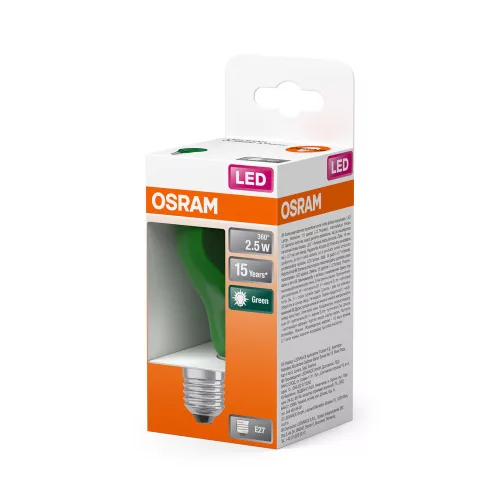 LED izzó A60 E27 2,5 W = 7 W 45 lm 7500 K Hideg 300° STAR DECOR CLASSIC Osram