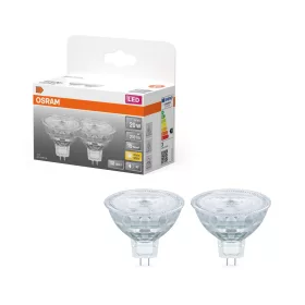   2x LED izzó MR16 reflektor GU5.3 2.6W = 20W 210lm 2700K meleg fehér 12V 36° STAR Osram