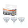 3x LED izzó MR16 reflektor GU5.3 3.8W = 35W 345lm 2700K Meleg 12V 36° STAR Osram