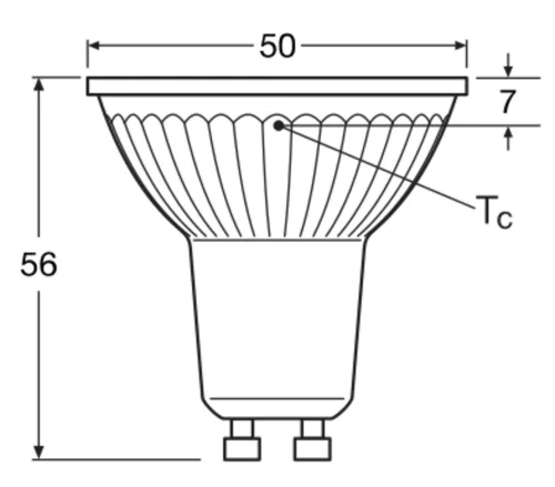 LED izzó PAR16 reflektor GU10 4.3W = 30W 350lm 6500K Hideg 120° STAR Osram