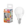 LED izzó P45 gömb alakú E14 4.9W = 40W 470lm 2700K Meleg 200° Szabályozható SUPERSTAR Osram