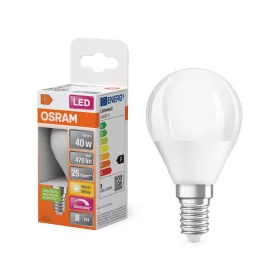   LED izzó P45 gömb alakú E14 4.9W = 40W 470lm 2700K Meleg 200° Szabályozható SUPERSTAR Osram