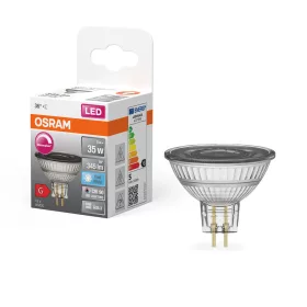   LED izzó MR16 reflektor GU5.3 5W = 35W 345lm 4000K semleges CRI90 12V 36° szabályozható SUPERSTAR Osram