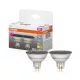 2x LED izzó MR16 reflektor GU5.3 5W = 35W 345lm 2700K Meleg CRI90 12V 36° Szabályozható SUPERSTAR Osram