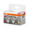 2x LED izzó PAR16 spotlámpa GU10 3.4W = 35W 230lm 2700K Meleg CRI90 36° Szabályozható SUPERSTAR Osram