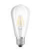 LED izzó ST64 Edison E27 5.8W = 60W 806lm 2700K Meleg CRI90 300° Izzószálas, szabályozható fényerejű SUPERSTAR PLUS CLASSIC Osram