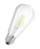 LED izzó ST64 Edison E27 5.8W = 60W 806lm 4000K Semleges CRI90 300° Izzószálas, szabályozható fényerejű SUPERSTAR PLUS CLASSIC Osram