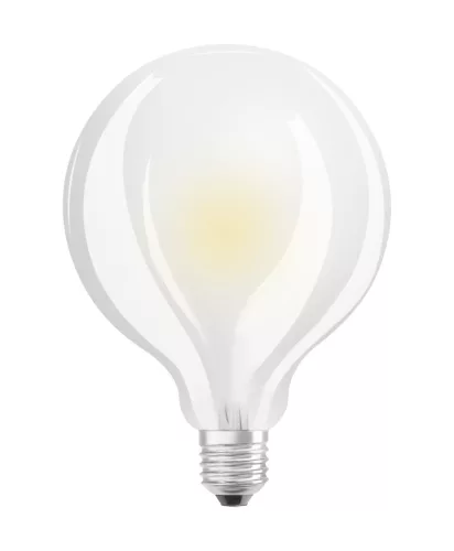 LED izzó G95 gömb alakú E27 11W = 100W 1521lm 2700K Meleg CRI90 300° Izzószálas, szabályozható fényerejű SUPERSTAR PLUS CLASSIC Osram