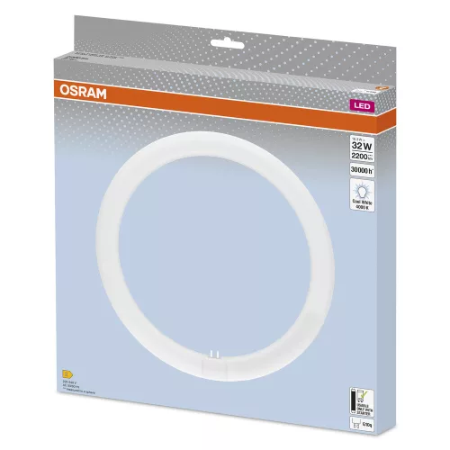 T9 LED fénycső kör alakú G10q 18.3W = 32W 2200lm 4000K semleges 110° LED cső EM Osram