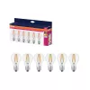 6x LED izzó A60 E27 6,5W = 60W 806lm 2700K Meleg 300° VALUE CLASSIC Osram