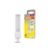 LED fénycső, egyoldalas, G24d-1, 5W = 10W, 540lm, 3000K, meleg, 120°, DULUX LED D EM és AC, Osram